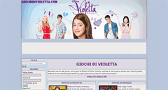 Desktop Screenshot of giochidivioletta.com